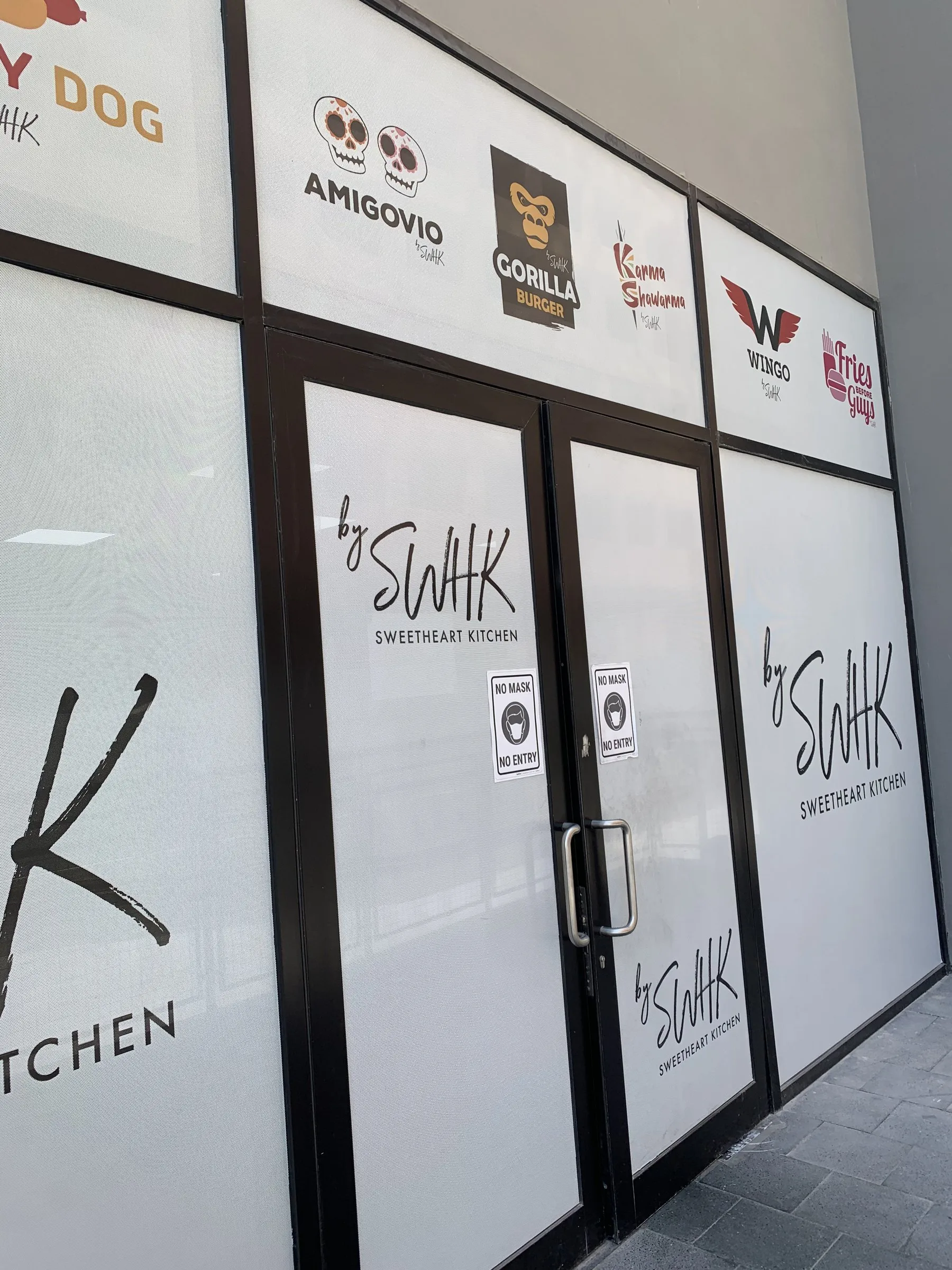 Sweetheart Kitchen storefront with the brands it operates