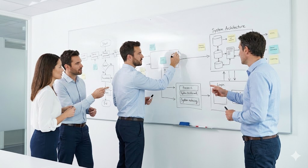 Équipe TADOO en session de travail